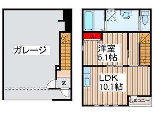 いえガレージAの物件間取画像